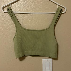 Green tank top